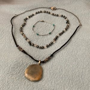 Stone jewelry 3pc set